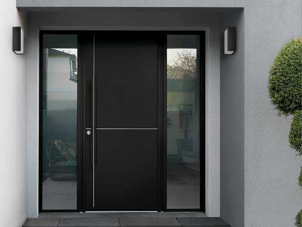 Porte d'entrée en aluminium PRESTIGE/K-LINE - Marignane - Alu