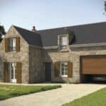 Porte de garage enroulable EXCELIS chêne doré par menuiserie du littoral montpellier