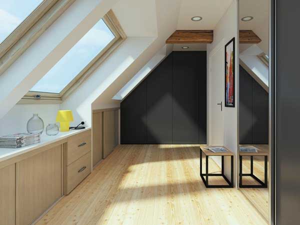 photo rangement sous comble par menuiserie du littoral montpellier